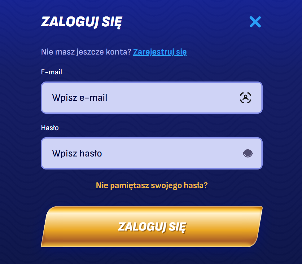 Logowanie do panelu gracza