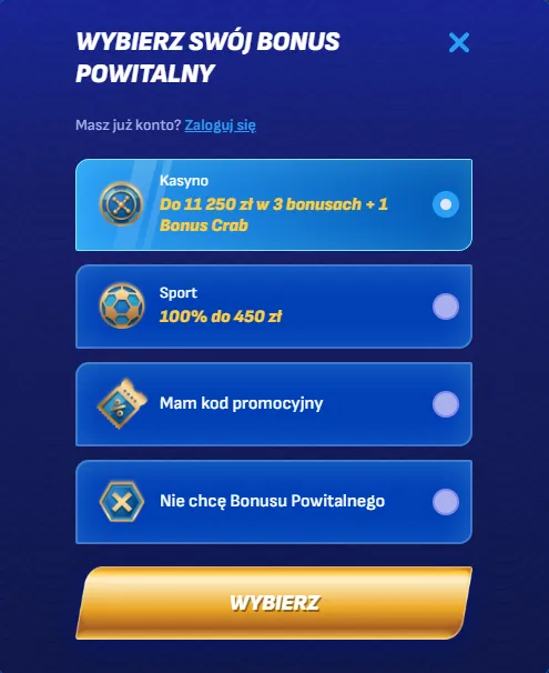 Proces rejestracji konta w serwisie